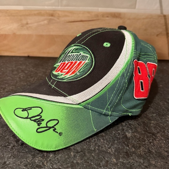 Chase Authentics Other - NASCAR Mountain Dew Amp Dale Earnhardt Jr 88 Mens Hat Adjustable Strap Back Cap